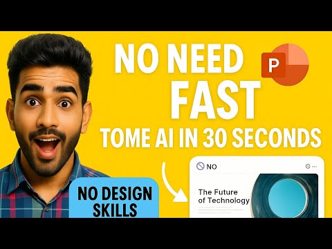 Stop Wasting Time on PowerPoint 😳 – Try Tome AI !.....