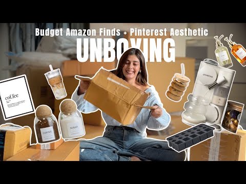 Setting Up My 1st Coffee Counter🤎 | Amazon Unboxing + Budget Finds & Pinterest-y Decor