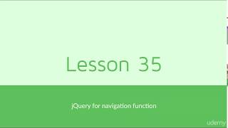(Complete HTML5 CSS 3 Guide for Web development )  035 jQuery for navigation function
