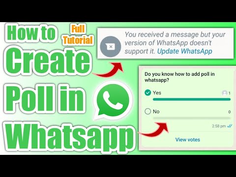 How to create Poll in Whatsapp | Whatsapp group Poll | Whatsapp Poll | Whatsapp new update