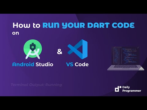#4. How to Run your Dart program on an Android studio IDE and VS Code text Editor