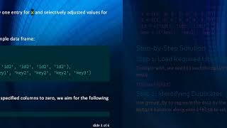 How to Identify Duplicate Rows and Set Specific Columns to Zero in R Data Frames