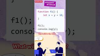 JavaScript Interview: let vs. Implicit Global (Scope Explained)