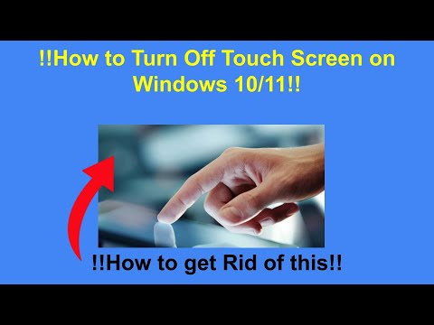 !!How to Turn Off Touch Screen on Windows 10 and 11!!