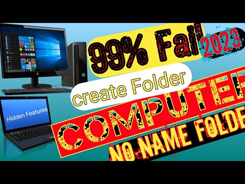 99% people Fail, To create this type Folder, most amazing tricks for computer, 2023 tricks. Folder.