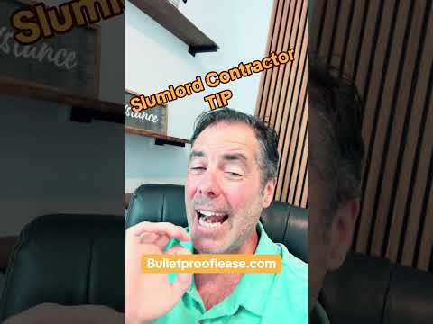 Landlord contractor tip