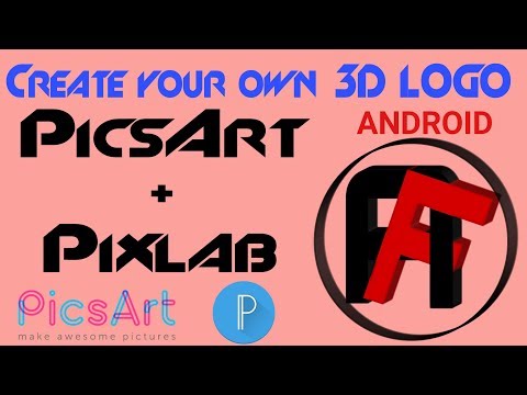 How to make cool 3D Logo on your Android Phone? Picsart Pixlab