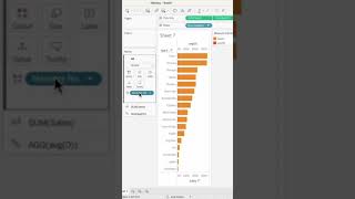 #Tableau - Add Labels Above Horizontal Bars