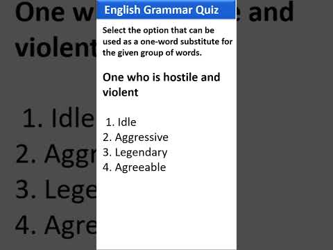 one word substitution in English vocabulary general English  for ssc chsl 2023 , ssc cgl  , ssc mts
