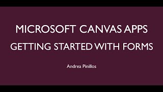 Getting Started with Canvas Apps | Microsoft Power Apps