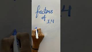 Factors of 14 #mathsbyjigs #education #maths #knowledge #study #factorsandmultiples #mathshorts