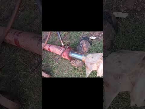 Hydraulic Ram cylinder Testing is being done after work.