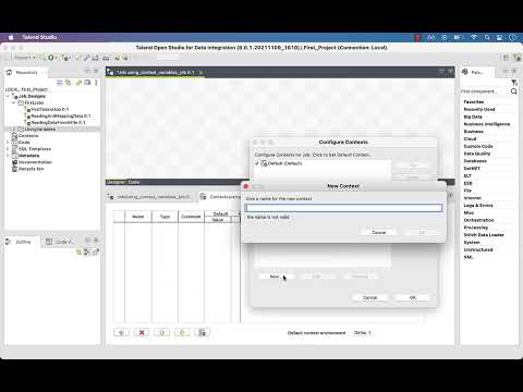 17 - Creating context variables - Talend Data Integration
