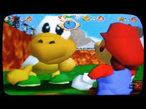 Super Mario 64 1v1 Footrace With Koopa The Quick officially captured on a CRT and Nintendo 64