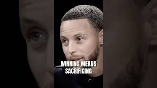 Winning means sacrificing for something bigger. - Stephen Curry #TeamSuccess #RolePlayers