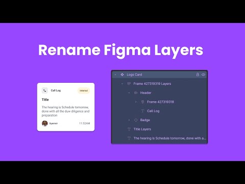 How to rename layers in figma #UITricks