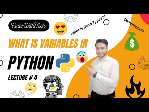 What is Variables 😍 in Python??| Data Types | Comments |Lecture # 4🔥