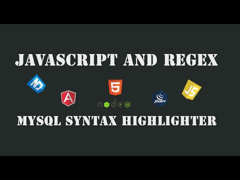 How to make MySQL syntax highlighter - JavaScript and Regex (Web tutorials, уроки по javascript)