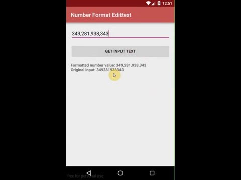 Android - Number format in Edittext realtime editting