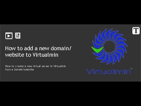 How to add a new website to a VPS with Virtualmin