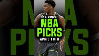 BEST NBA Picks for today on Sleeper 4/10/2025 | Sleeper Picks Promo Code
