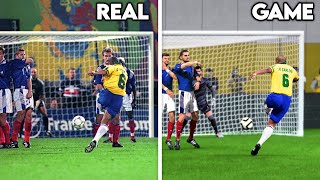 Recreating 1 Iconic Free Kick From Every Year