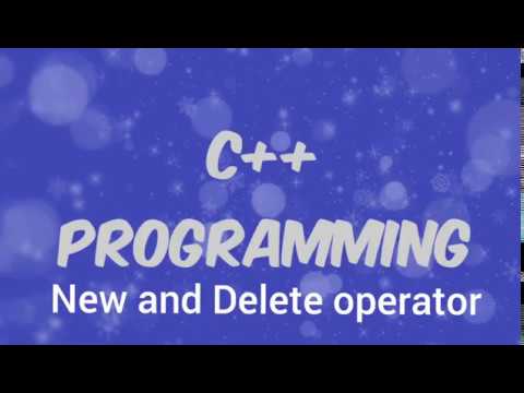 Demonstration of new and delete operator in c++ language