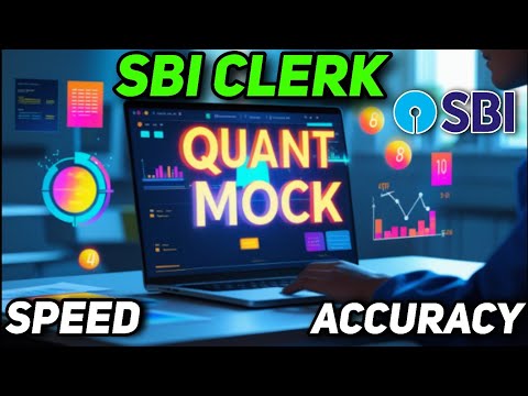 Sbi clerk prelims qunat section mock☺️speed and accuracy ✅️#sbiclerkprelims #sbiclerkquantmock#quant