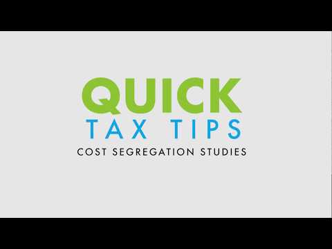 Quick Tax Tips - Cost Segregation Studies