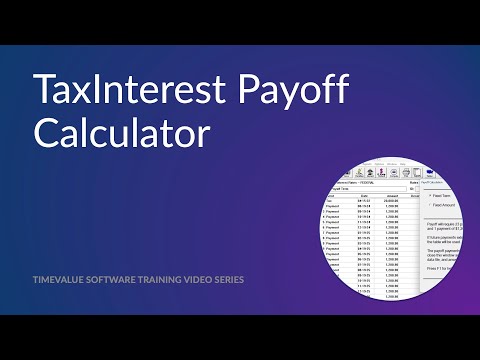 TaxInterest Payoff Calculator