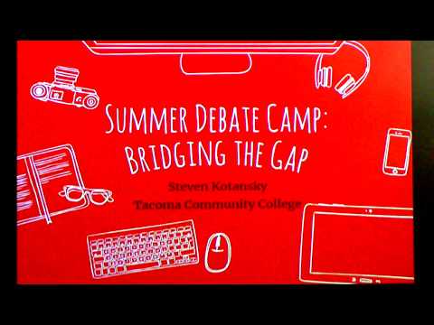 Summer Debate Camp: Bridging the Gap