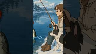 Fishing Day! #heartwarmingreunion #ghibli #viral #shorts #shortstories