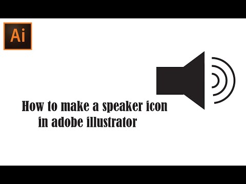 How to Make Speaker Icon in Adobe Illustrator   #SpeakerIcon #Icon #Adobe #grafixtube #icondesign