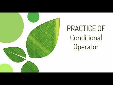 Find min number using conditional operator