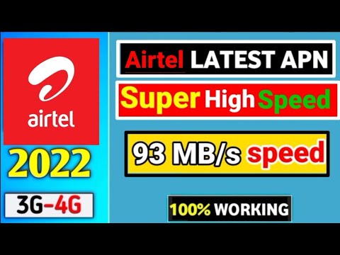 Airtel APN SETTING FOR HIGH SPEED INTERNET 2022 | Airtel 4G APN For Speed | Airtel Best APN Settings