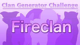 I DID THE WARRIOR CATS CLAN CHALLENGE! // How I design characters
