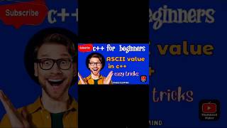 ASCII value in c++code/how to learn c++programming easily #programmer #code #coding #programmer #