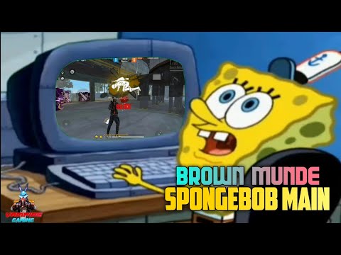 BROWN MUNDE X SPONGEBOB MAIN🤎💛|| FREE FIRE HEADSHOT MONTAGE || VAMPIRE GAMING🖤