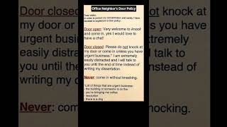 office door rules for focus | Subscribe for more #motivation 😊👍