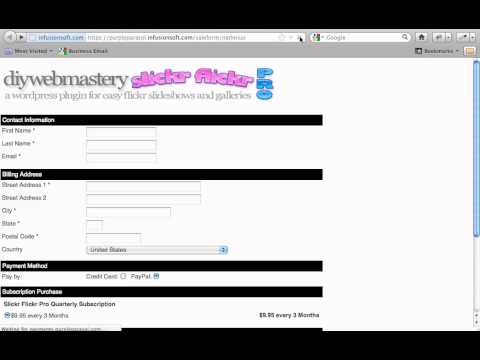 Paying for Infusionsoft Subscriptions By PayPal With Order Form Validation