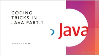 CodingTricks #codingtricks in java #JAVA #lovetolearn #codingtricks