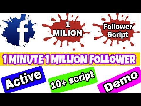 1 million facebook follower script | facebook follower kaise badhaye | increas facebook follower