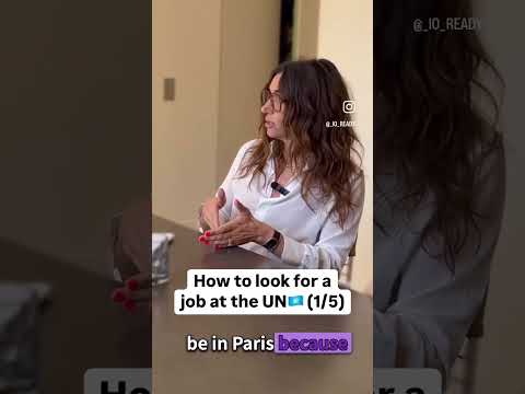 How to look for a job at the UN 1/5