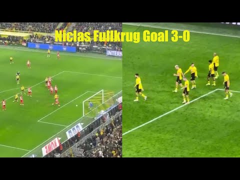 GOAL Niclas Fullkrug Dortmund Freiburg 3-0