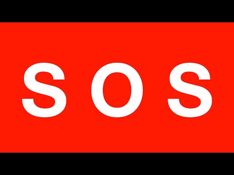 3 Hour SOS Morse Code Signal – Flashing Red Emergency Alert (No Sound)