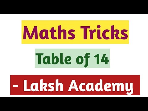 Maths 14 table's Trick ||for more easy tricks  subscribe.