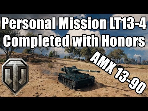 World of Tanks Personal Mission LT13.4 The Key to Victory Completed with Honors