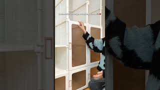 "3-Second Magic! 🪑→🚪 Foldable Wardrobe That Fits Anywhere!" #portablewardrobe #bedroomstorage