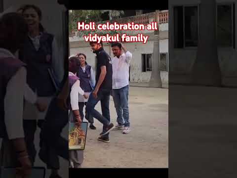 holi celebrations for all vidyakulian students and teachers #song #upboardexam2025 #liveclasses