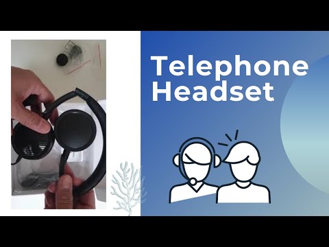 New Bee H360 Telephone headset unboxing and install